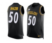 Nike Pittsburgh Steelers #50 Ryan Shazier Black Team Color Men's Stitched NFL Limited Tank Top Jersey