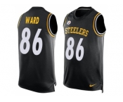 Nike Pittsburgh Steelers #86 Hines Ward Black Team Color Men's Stitched NFL Limited Tank Top Jersey