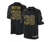 nike nfl jerseys pittsburgh steelers #36 bettis black[nike impact limited]
