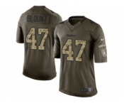nike nfl jerseys pittsburgh steelers #47 blount army green[nike Limited Salute To Service]