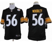 nike nfl jerseys pittsburgh steelers #56 woodley black[nike limited]