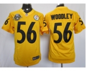 nike nfl jerseys pittsburgh steelers #56 woodley yellow[nike limited 80 anniversary]