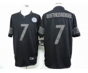nike nfl jerseys pittsburgh steelers #7 roethlisberger black[drenched limited]