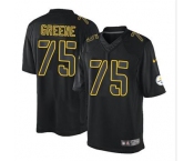 nike nfl jerseys pittsburgh steelers #75 joe greene black[nike impact limited]
