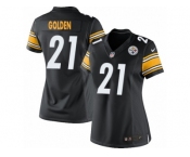 Women's Nike Pittsburgh Steelers #21 Robert Golden Limited Black Team Color NFL Jersey