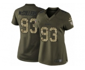 Women's Nike Pittsburgh Steelers #93 Dan McCullers Limited Green Salute to Service NFL Jersey