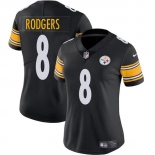 Women's Pittsburgh Steelers #8 Aaron Rodgers Black 2025 Vapor Untouchable Limited Football Stitched Jersey