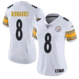 Women's Pittsburgh Steelers #8 Aaron Rodgers White 2025 Vapor Untouchable Limited Football Stitched Jersey