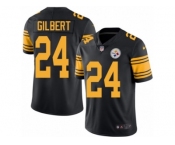 Youth Nike Pittsburgh Steelers #24 Justin Gilbert Limited Black Rush NFL Jersey