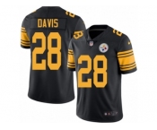 Youth Nike Pittsburgh Steelers #28 Sean Davis Limited Black Rush NFL Jersey