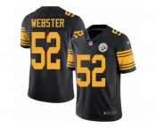 Youth Nike Pittsburgh Steelers #52 Mike Webster Limited Black Rush NFL Jersey