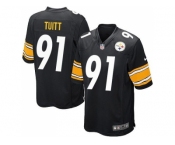Youth Nike Pittsburgh Steelers #91 Stephon Tuitt Black jerseys
