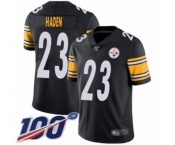 Youth Pittsburgh Steelers #23 Joe Haden Black Team Color Vapor Untouchable Limited Player 100th Season Football Jersey