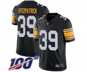 Youth Pittsburgh Steelers #39 Minkah Fitzpatrick Black Alternate Vapor Untouchable Limited Player 100th Season Football Jersey