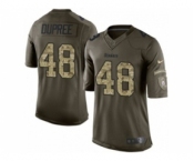 nike youth nfl jerseys pittsburgh steelers #48 bud dupree army green[nike Limited Salute To Service]