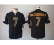 nike youth nfl jerseys pittsburgh steelers #7 roethlisberger black[nike impact limited]