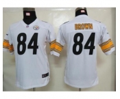 nike youth nfl jerseys pittsburgh steelers #84 brown black[nike]