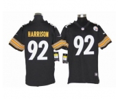 nike youth nfl jerseys pittsburgh steelers #92 harrison black[nike]