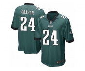 Men Nike Philadelphia Eagles #24 Corey Graham Game Midnight Green Team Color NFL Jersey