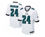 Men Nike Philadelphia Eagles #24 Corey Graham Game White NFL Jersey