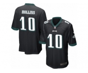 Men's Nike Philadelphia Eagles #10 Mack Hollins Game Black Alternate NFL Jersey