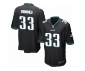 Men's Nike Philadelphia Eagles #33 Ron Brooks Game Black Alternate NFL Jersey