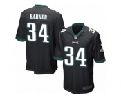 Men's Nike Philadelphia Eagles #34 Kenjon Barner Game Black Alternate NFL Jersey