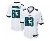 Men's Nike Philadelphia Eagles #63 Dallas Thomas Game White NFL Jersey