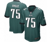 Men's Nike Philadelphia Eagles #75 Josh Sweat Game Midnight Green Team Color NFL Jersey