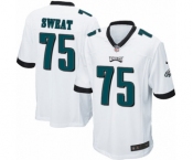 Men's Nike Philadelphia Eagles #75 Josh Sweat Game White NFL Jersey