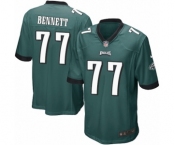 Men's Nike Philadelphia Eagles #77 Michael Bennett Game Midnight Green Team Color NFL Jersey