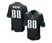 Men's Nike Philadelphia Eagles #88 Trey Burton Game Black Alternate NFL Jersey