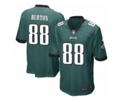 Men's Nike Philadelphia Eagles #88 Trey Burton Game Midnight Green Team Color NFL Jersey