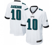 Men's Philadelphia Eagles #10 DeSean Jackson Game White Football Jersey