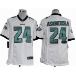 nike nfl jerseys philadelphia eagles #24 asomugha white[game]