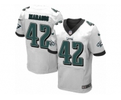 Men Nike Philadelphia Eagles #42 Chris Maragos Elite White NFL Jersey