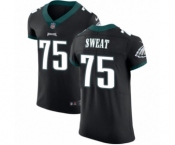 Men's Nike Philadelphia Eagles #75 Josh Sweat Black Vapor Untouchable Elite Player NFL Jersey