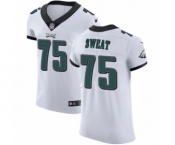 Men's Nike Philadelphia Eagles #75 Josh Sweat White Vapor Untouchable Elite Player NFL Jersey