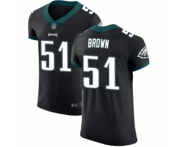 Men's Philadelphia Eagles #51 Zach Brown Black Vapor Untouchable Elite Player Football Jersey