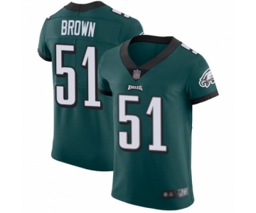Men's Philadelphia Eagles #51 Zach Brown Midnight Green Team Color Vapor Untouchable Elite Player Football Jersey