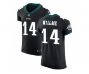 Nike Philadelphia Eagles #14 Mike Wallace Black Alternate Men Stitched NFL Vapor Untouchable Elite Jersey