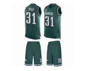 Men Nike Philadelphia Eagles #31 Jalen Mills Limited Midnight Green Tank Top Suit NFL Jersey Men Nike Philadelphia Eagles #31 Jalen Mills Limited Midnight Green Tank Top Suit NFL Jersey