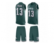 Men's Nike Philadelphia Eagles #13 Mack Hollins Limited Midnight Green Tank Top Suit NFL Jersey