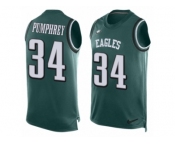 Men's Nike Philadelphia Eagles #34 Donnel Pumphrey Limited Midnight Green Player Name & Number Tank Top NFL Jersey