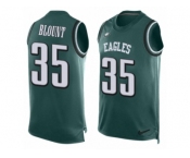 Men's Nike Philadelphia Eagles #35 LeGarrette Blount Limited Midnight Green Player Name & Number Tank Top NFL Jersey