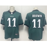 Men's Philadelphia Eagles #11 A.J. Brown Green 2024 New Vapor Untouchable Limited Football Stitched Jersey