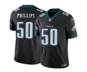 Men's Philadelphia Eagles #50 Jaelan Phillips Black 2025 F.U.S.E. Vapor Untouchable Limited Football Stitched Jersey Men's Philadelphia Eagles #50 Jaelan Phillips Black 2025 F.U.S.E. Vapor Untouchable Limited Football Stitched Jersey