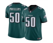 Men's Philadelphia Eagles #50 Jaelan Phillips Green 2025 F.U.S.E. Vapor Untouchable Limited Football Stitched Jersey Men's Philadelphia Eagles #50 Jaelan Phillips Green 2025 F.U.S.E. Vapor Untouchable Limited Football Stitched Jersey