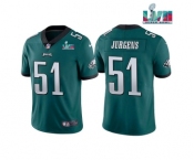 Men's Philadelphia Eagles #51 Cam Jurgens Green Super Bowl LVII Vapor Untouchable Limited Stitched Jersey