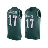 Nike Philadelphia Eagles #17 Alshon Jeffery Midnight Green Team Color Men's Stitched NFL Limited Tank Top Jersey